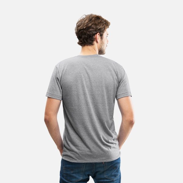 Custom Mens Black White Grey Navy T-Shirts - Design Unisex Tri-Blend Tee-Shirt