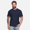 Custom Mens Black White Grey Navy T-Shirts - Design Unisex Jersey T-Shirt by Bella Tee-Shirt