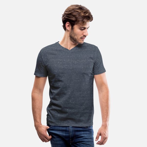 Custom Mens Black White Grey Navy T-Shirts - Design V-Neck by Canvas Tee Shirts