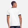 Custom Mens Black White Grey Navy T-Shirts - Design Ringer Round Neck Tee Shirts