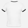 Custom Mens Black White Grey Navy T-Shirts - Design Ringer Round Neck Tee Shirts