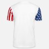 Custom Mens Black White Grey Navy T-Shirts - Design Unisex Stars & Stripes Ribbed collar Tee-Shirt