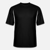 Custom Mens Black White Grey Navy T-Shirts - Design Cooling Performance Color Blocked Jersey Tee-Shirt