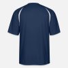 Custom Mens Black White Grey Navy T-Shirts - Design Cooling Performance Color Blocked Jersey Tee-Shirt